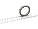 【お取り寄せ】カモ井 mt large core ストライプ・銀 強粘着 MT01L076 デコレーション 15mm幅 マスキングテープ