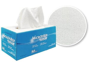 【レビュー投稿で100円OFFクーポン】【お取り寄せ】椿本興業 マイクロファイバーティッシュホワイト 50枚 380087 カウンタークロス ふきん クリーンナップ キッチン消耗品