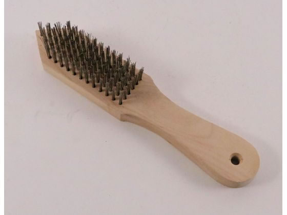 【商品説明】傷等がつきますので注意下さい【仕様】●サイズ：全長210×幅40mm●材質：柄：天然木●生産地：燕三条【備考】※メーカーの都合により、パッケージ・仕様等は予告なく変更になる場合がございます。【検索用キーワード】松田栄　わいやーぶらし　ワイヤーブラシ　調理　料理　業務用　プロ用　飲食店　掃除　111006　キッチン雑貨　調理道具　R611JV