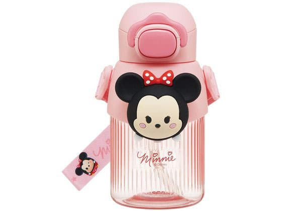 【マラソン限定★2000円クーポン＆ポイント2倍】【お取り寄せ】スケーター 立体マスコット付ストローボトル 590mL ツムツムミニー キャラクターグッズ 教材 学童文具 学童 文具