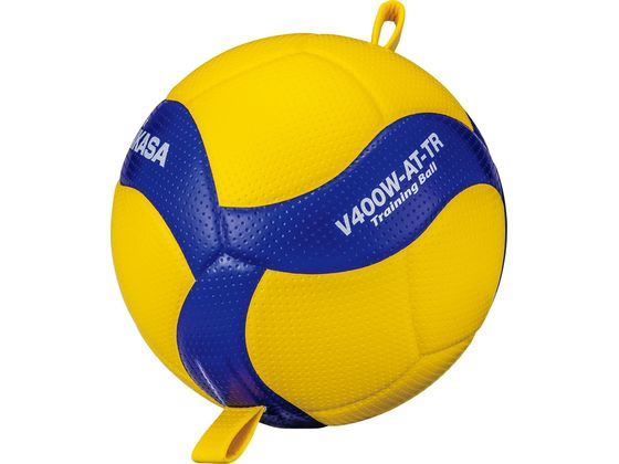 【ブラックフライデー限定★27日9:59迄店内ポイント2倍】【お取り寄せ】ミカサ トレーニングボール 4号 ひも付 ブルー/イエロー V400W-AT-TR