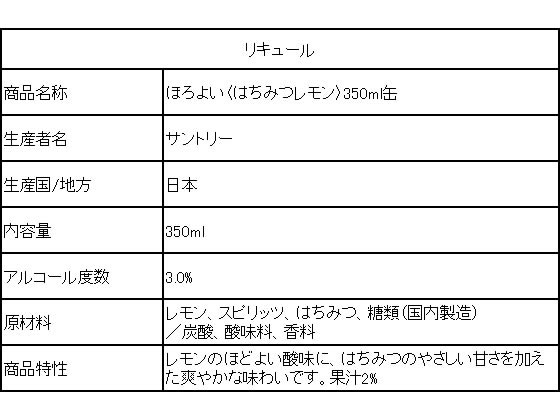 【マラソン限定★ポイント2倍】サントリー ほろよい はちみつレモン 350ml カクテル チューハイ ハイボール お酒