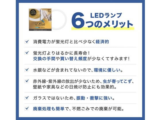 【レビュー投稿で100円OFFクーポン】【お取り寄せ】エコデバイス LEDサークルランプ 30形 昼光色 EFCL30LED-ES 28N 蛍光灯 環形 電球 ライト 照明器具 家電