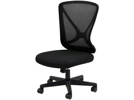 【レビュー投稿で100円OFFクーポン】【メーカー直送】Netforce ラパンチェアII メッシュ 肘なし ブラック LPN-1-FW-BK【代引不可】【お客...