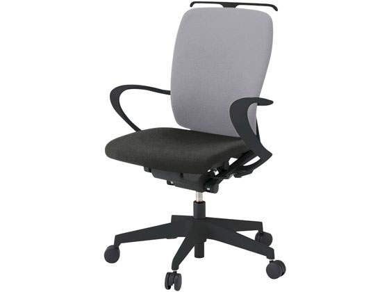 【楽天大感謝祭限定★26日9:59迄ポイント2倍】【メーカー直送】イトーキ フルゴチェア ハイバック 固定肘 ナイロン ハンガー付 BK LGY×BK【代引不可】肘付き 固定肘タイプ 布張りチェア オフィスチェア オフィス家具