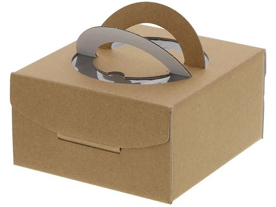 【レビュー投稿で100円OFFクーポン】【お取り寄せ】手付きケーキ箱 アントルメ 4号 10枚 004260118 デザート用 テイクアウト 使いきり食器 キッチン テーブル