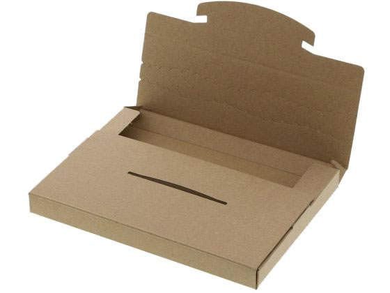 【お取り寄せ】ヘイコー ラクポスBOX 195-20 クラフト 10枚 002123024 ネコポス メール便対応 宅配用ダンボール箱 宅配 梱包