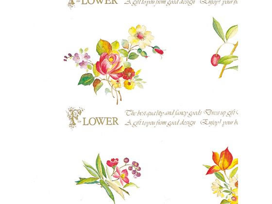 【レビュー投稿で100円OFFクーポン】送料無料 【お取り寄せ】ヘイコー 包装紙 全判 シックスフラワー 50枚 002418900 包装紙 包装 ラッピング