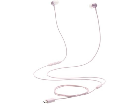 【レビュー投稿で100円OFFクーポン】【お取り寄せ】エレコム 有線イヤホン Type-C カナル型 ピンク EHP-DF14CMPN ヘッドセット 通話用イヤホン PC周辺機器 パソコン 家電