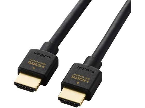 【マラソン限定★2000円クーポン＆ポイント2倍】エレコム HDMIケーブル ウルトラハイスピード 1m 黒 DH-HD21E10BK2 ウルトラ ハイスピード HDMIケーブル ケーブル 電源タップ 配線パーツ 家電