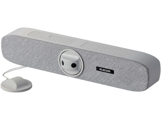 【レビュー投稿で100円OFFクーポン】【お取り寄せ】エレコム ビデオバー スピーカーマイク一体型 グレ..