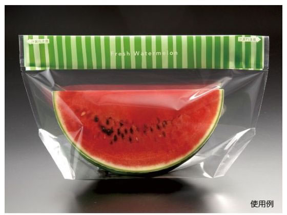 【レビュー投稿で100円OFFクーポン】【お取り寄せ】パックスタイル スイカ袋 ボーダー L 1000枚 OPP袋 テープ付き