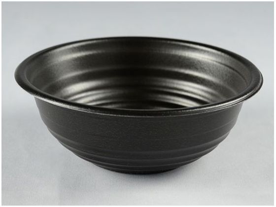 【お取り寄せ】パックスタイル 耐熱どんぶり容器 YS丼 D-3 黒 本体 50個 ランチボックス テ