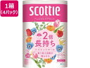 【マラソン限定★2000円クーポン&ポイント2倍】送料無料 クレシア スコッティ フラワーパック 2倍長持ち ダブル 12ロール×4パック トイレットペーパー