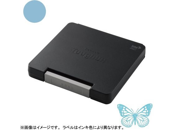 【仕様】紙用アシッドフリー。【POINT1】正方形の盤面大きな丸型や角型のゴム印もキレイに押せる、100×100mmの盤面サイズです。【POINT2】抗菌加工】本体（樹脂部品）に抗菌剤を使用しており、細菌の繁殖を抑制します。抗菌製品技術協議会（SIAA）が判定した抗菌のシンボルマーク「SIAAマーク」を取得しています。※SIAAマークは、ISO22196法により評価された結果に基づき、抗菌製品技術協議会ガイドラインで品質管理・情報公開された製品に表示されています。【POINT3】乾燥時間約3秒】色鮮やかでクッキリ濃い印影が、約3秒（PPC用紙の場合）で乾きます。【POINT4】優れた耐久性、頑丈な構造設計のため、耐久性に優れています。【POINT5】環境にやさしい本体プラスチック部分に再生樹脂を使用した、環境対応商品です。【POINT6】ロック機能付き持ち運びに便利な開閉ロック付きで、フタが誤って開く心配がありません。【POINT7】チェーン用穴付き盗難防止のチェーン・ワイヤー取り付け用穴付きです。※チェーン・ワイヤーは付属していません。●色：水色（みずいろ）●商品サイズ（mm）：127．4×135．1×18．1●グリーン購入法適合●GPNエコ商品ねっと掲載【備考】※メーカーの都合により、パッケージ・仕様等は予告なく変更になる場合がございます。【検索用キーワード】シヤチハタ　シャチハタ　しやちはた　しゃちはた　shachihata　スタンプ台タフダいろもよう水色　スタンプ台　タフダ　ToughDA　たふだ　いろもよう　水色　SAC−40−PB　SAC−250−PB　油性顔料系　100mm×100mm　水色　HTDBPB　HTD−B−PB　みずいろ　ミズイロ　スタンプパッド　すたんぷ　スタンプラリー　記念　観光　イベント　スタンプ　朱肉　R672KD日本の伝統色から生まれた「いろもよう」のインキを使用。色鮮やかなスタンプ台。