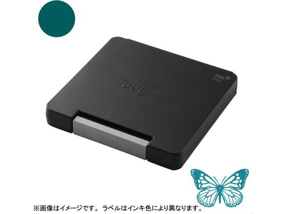 【レビュー投稿で100円OFFクーポン】【お取り寄せ】シヤチハタ スタンプ台 タフダ いろもよう 木賊色 HTD-B-DG スタンプ台 朱肉 ネーム印