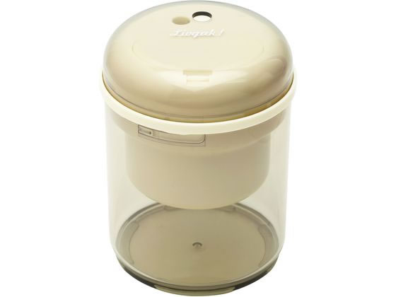 【レビュー投稿で100円OFFクーポン】ソニック リビガク たっぷりフリーキー 電池電動鉛筆削り アイボリ..