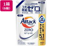 【マラソン限定クーポン★11日9:59迄ポイント2倍】KAO アタックZERO つめかえ用 1540g 6個 液体タイプ 衣料用洗剤 洗剤 清掃