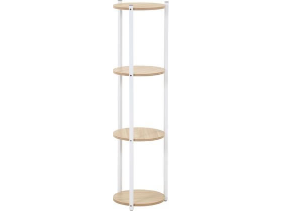 【レビュー投稿で100円OFFクーポン】【メーカー直送】不二貿易 ディスプレイスタンド4段 ホワイト【代..