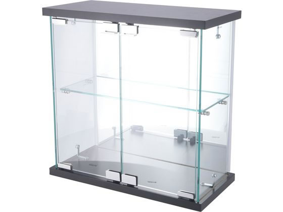 【レビュー投稿で100円OFFクーポン】【メーカー直送】不二貿易 卓上ガラスコレクションケース ブラック..