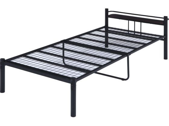 【レビュー投稿で100円OFFクーポン】【メーカー直送】不二貿易 宮付 シングルベッド タンテ ブラック【代引不可】【お客様組立】シングル フロアベッド 寝具 インテリア