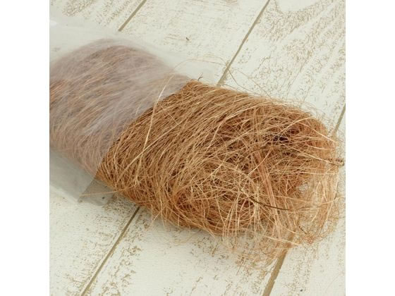 【お取り寄せ】大地農園 シサル麻 約40g ハーバルブラウン 76-60520-830 フラワーアレ