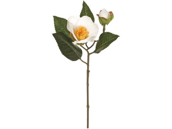 【レビュー投稿で100円OFFクーポン】【お取り寄せ】東京堂 早春椿 ＃1 WHITE FJ005168-001 花材 造花 花 フラワーアレンジメント材料