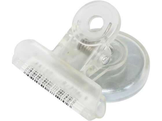 楽天ココデカウ【レビュー投稿で100円OFFクーポン】【お取り寄せ】ミツヤ アクアマグクリップ 小 透明 50個 AM-02BA-T マグネットクリップ マグネット 掲示物留め 吊下げ POP 掲示