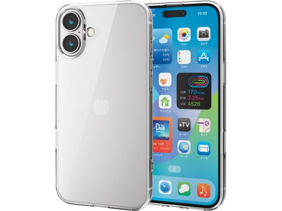 乐天商城 - 【マラソン限定★ポイント2倍】【お取り寄せ】エレコム iPhone16Plusケース ハイブリッド クリア PM-A24BHVCKCR スマートフォン用ケース カバー スマートフォン関連品 スマホ タブレット関連品