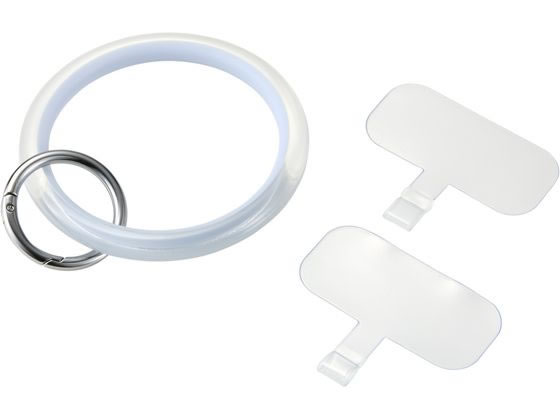 【レビュー投稿で100円OFFクーポン】【お取り寄せ】エレコム スマホ ハンドストラップ クリアタイプ 1口穴 ブルー P-STHCRBU スマートフォン関連品 スマホ タブレット関連品