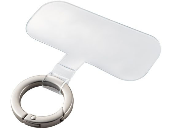 【レビュー投稿で100円OFFクーポン】【お取り寄せ】エレコム スマホ ストラップホルダー ケーブル穴用 シルバー P-STHD1BRSV スマートフォン関連品 スマホ タブレット関連品