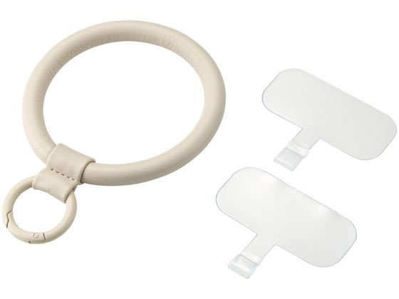 【レビュー投稿で100円OFFクーポン】【お取り寄せ】エレコム スマホ ハンドストラップ ソフトレザータイプ グレージュ P-STHPLNGB スマートフォン用ケース カバー スマートフォン関連品 スマホ タブレット関連品