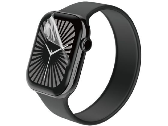 【商品説明】●反射を軽減するAR加工を施した、衝撃吸収、超透明、指紋防止タイプのApple Watch用画面保護フィルムです。光の映り込みに邪魔されず、快適に動画視聴が楽しめます。●通常の高透明フィルムの透過率が約91％に対して、約93％の高透過率です。※メーカー画面保護フィルム製品との比較●画面の曲面に沿った3D設計で、端末のデザインを損なわずに衝撃から守ります。【仕様】●対応機種：Apple　Watch　Series　10　［42mm］●セット内容：画面保護フィルム（スーパーAR、衝撃吸収、超透明、指紋防止タイプ）×2、クリーニングクロス（乾式）×1、ホコリ取りシール×1、ヘラ×1　、貼り付けツール×1●材質：接着面：シリコン、外側：ポリウレタン【備考】※メーカーの都合により、パッケージ・仕様等は予告なく変更になる場合がございます。【検索用キーワード】エレコム　ELECOM　えれこむ　AW−24BFLAFPARRG　watch10　アップルウォッチ10　appleウォッチ　アップルウォッチ　アップル　ウォッチ　保護フィルム　watch保護フィルム　クリア　電話　FAX　スマートフォン・携帯電話関連品　スマートフォン・携帯電話関連品　R250KK光の映り込みを軽減する超透明・衝撃吸収タイプの画面保護フィルムです。