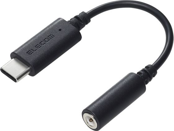 Cable - 【マラソン限定★2,000円クーポン＆ポイント2倍】【お取り寄せ】エレコム 変換ケーブル TypeC-イヤホンジャック ブラック MPA-C35DBK2 スマートフォン関連品 スマホ タブレット関連品