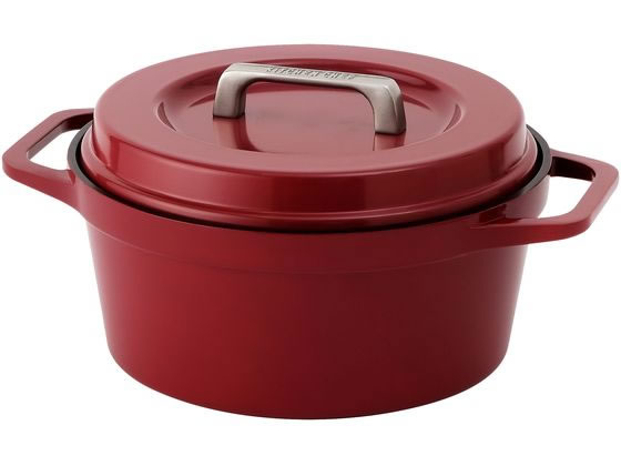 【マラソン限定★2000円クーポン&ポイント2倍】【お取り寄せ】アイリスオーヤマ 無加水鍋 COTOCO 20cm ビーツレッド SMKSN-S20 両手鍋 外輪鍋 円付鍋 片手鍋 鍋 フライパン 厨房 キッチン