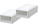 【スーパーSALE限定★2,000円クーポン&11日9:59迄ポイント2倍】【お取り寄せ】天馬 Fits フィッツケース 53-30S ホワイトクリア 2個 110015794 収納家具 インテリア 収納