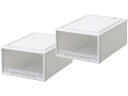 【スーパーSALE限定★2,000円クーポン&11日9:59迄ポイント2倍】送料無料【お取り寄せ】天馬 Fits フィッツケース 53-39M ホワイトクリア 2個 110015799 収納家具 インテリア 収納