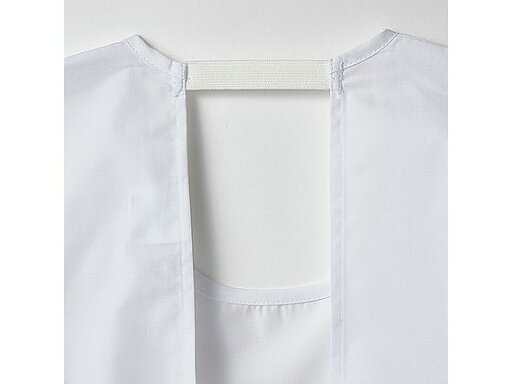 【レビュー投稿で100円OFFクーポン】【お取り寄せ】住商モンブラン カッポウ型給食衣 児童用 長袖 白2号 PV401-2 給食衣 子供用 エプロン 作業用 ユニフォーム