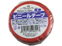 【レビュー投稿で100円OFFクーポン】キラックス ビニールテープ 19mm×10m 赤 赤 ビニールテープ 一般用途 粘着テープ 梱包