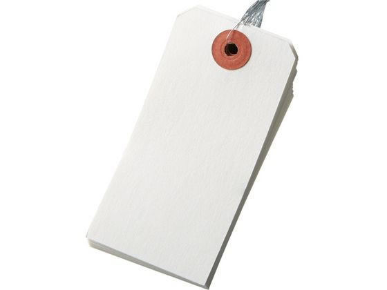 【レビュー投稿で100円OFFクーポン】今村紙工 耐水紙 針金荷札 4号 中 100枚 TH-4 荷物タグ 針金荷札 荷札 宅配 梱包
