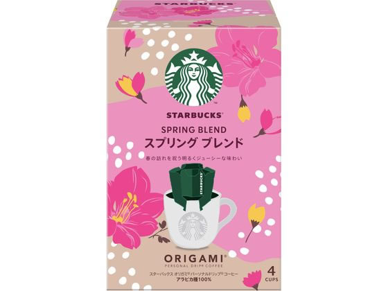 【マラソン限定2,000円クーポン★20日〜27日9:59迄ポイント2倍】 ネスレ/スターバックス オリガミ ドリップコーヒー スプリング ブレンド 4袋 ドリップコーヒー 一杯取り レギュラーコーヒーのサムネイル