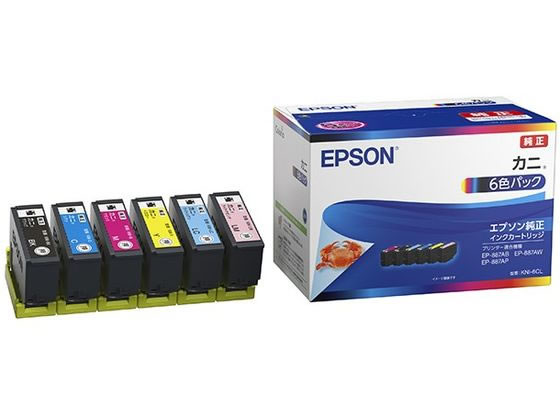 【レビュー投稿で100円OFFクーポン】エプソン インクカートリッジ カニ 6色パック KNI-6CL エプソン EPSONマルチパック インクジェットカートリッジ インクカートリッジ トナー