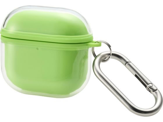 【ブラックフライデー限定★27日9:59迄店内ポイント2倍】【お取り寄せ】エレコム AirPods 第4世代 ソフトケース グリーン AVA-AP06AIR2G...