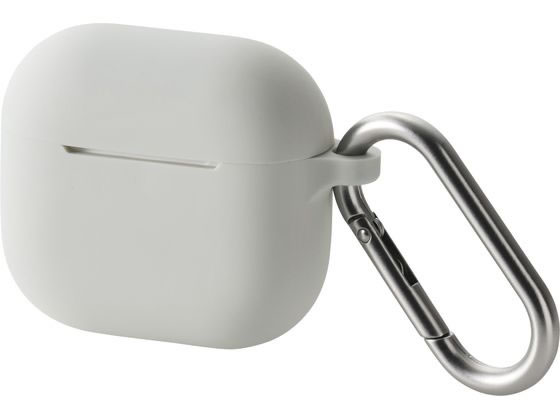 【ブラックフライデー限定★27日9:59迄店内ポイント2倍】【お取り寄せ】エレコム AirPods 第4世代 シリコンケース グレー AVA-AP06SCGY ...