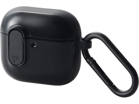 【ブラックフライデー限定★27日9:59迄店内ポイント2倍】【お取り寄せ】エレコム AirPods 第4世代 耐衝撃ケース ブラック AVA-AP06TSLBK...
