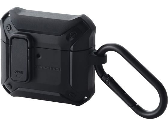 【ブラックフライデー限定★27日9:59迄店内ポイント2倍】【お取り寄せ】エレコム AirPods 4 ZEROSHOCKケース ブラック AVA-AP06ZE...