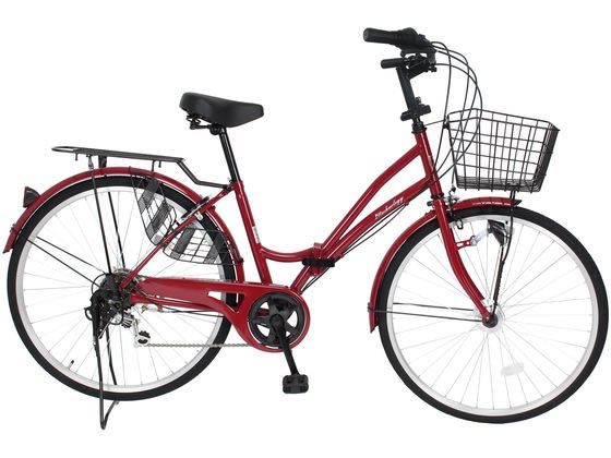 【メーカー直送】21Technology シティサイクル MCA266 ロゼ mca266-rose【代引不可】【お客様組立】 シティサイクル 電動アシストなし 自転車 アウトドア