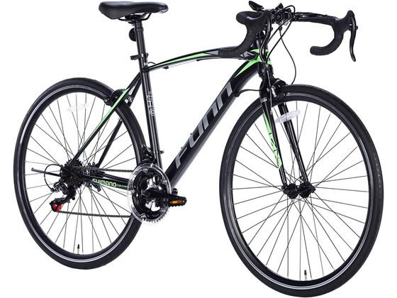 【メーカー直送】21Technology ロードバイク GT100S マットブラック グリーン【代引不可】【お客様組立】 ロードバイク スポーツバイク 自転車 アウトドア