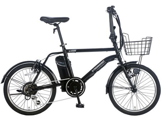 【ブラックフライデー限定★27日9:59迄店内ポイント2倍】【メーカー直送】21Technology 電動アシスト自転車 DASK206 マットブラック【代引不...