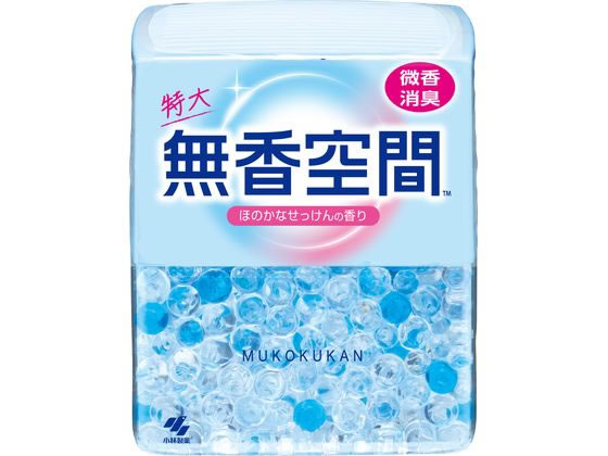 【レビュー投稿で100円OFFクーポン】小林製薬 無香空間 せっけん 特大 本体 630g 置き型タイプ 消臭 芳香剤 室内用 清掃